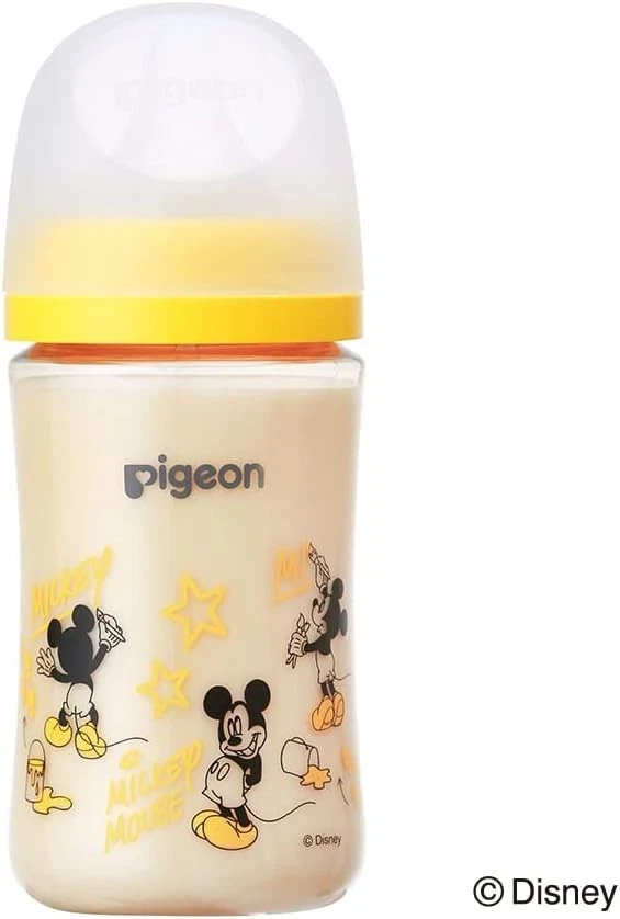Pigeon SofTouch Disney Nursing Baby Bottle 240ml PPSU Plastic Japan Limited NEW