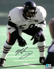 Mike Singletary Chicago Bears Signed 11x14 Photo Autographed BAS HOF Beckett