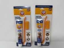 Arm Hammer Tartar Control Dental Kit For Dogs Beef Flavor Fresh Mint Pack of 2