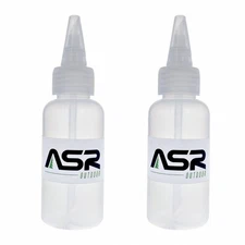 (2 Pack) ASR Outdoor 3oz Plastic Heavy Duty Gold Snifter Bottle with Nozzle
