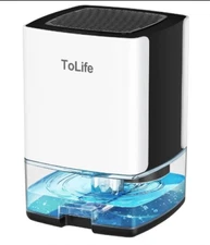 ToLife Dehumidifier, Model TZ-C1.  30oz. Tank. (White)