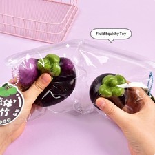 Mangosteen Squeeze Reliever Stress Relief Slow Rebound Simulation Fruit Squis H2