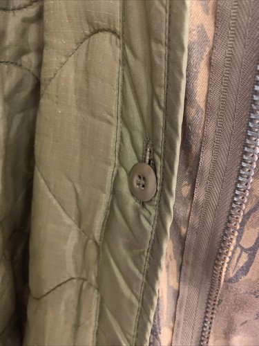 Giacca da campo vintage mimetica clima freddo con fodera uomo 3xL reg coat rebark - Foto 13 di 18