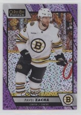 2023-24 O-Pee-Chee Platinum Violet Pixels 203/299 Pavel Zacha #161 08a0