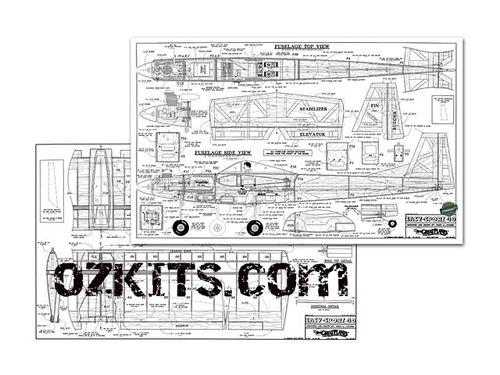 RC Airplane Laser Cut Short Kit & Plans Great Planes Easy Sport 40 59 ...