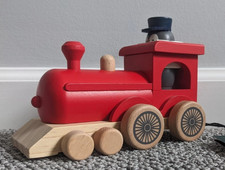 Hearth & Hand with Magnolia Toy Train with Penguin Conductor Peg Pal 