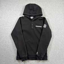 Tyndale Versa Henley Hoodie Mens Small Black AmeriGas FR CAT2 Flame Resistant