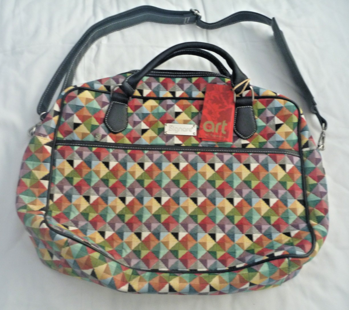 Signare Tapestry Triangle Computer Laptop Messenger Travel Bag Shoulder Grab Bag
