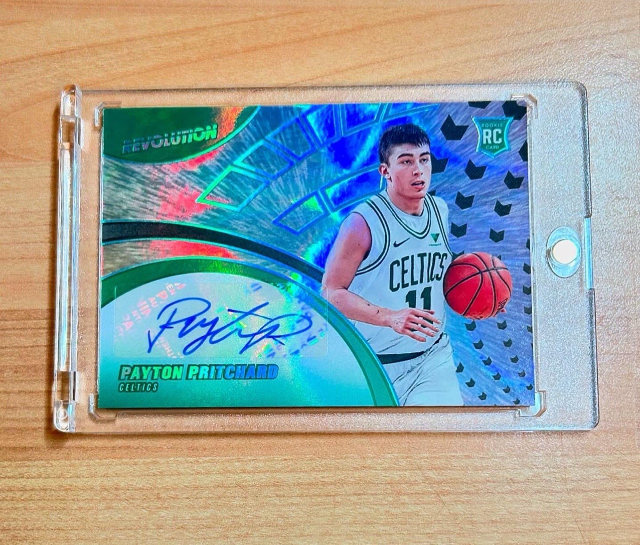 2020-21 Panini Revolution Payton Pritchard 22/25 Infinite Holo Rookie Auto 6MOTY