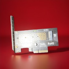PCIe x4 to M.2 NVMe SSD Adapter Card, 1-Port with Metal Bracket