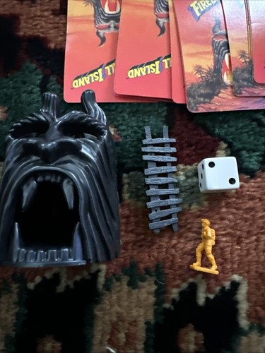 VINTAGE 1986 MILTON BRADLEY FIREBALL ISLAND BOARD GAME WTH BOX NOT COMPLETE ASIS - Picture 2 of 16