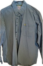 Cinch XL Mens Western Core Longsleeve Blue Plaid Shirt Classic Fit Rodeo Cowboy 