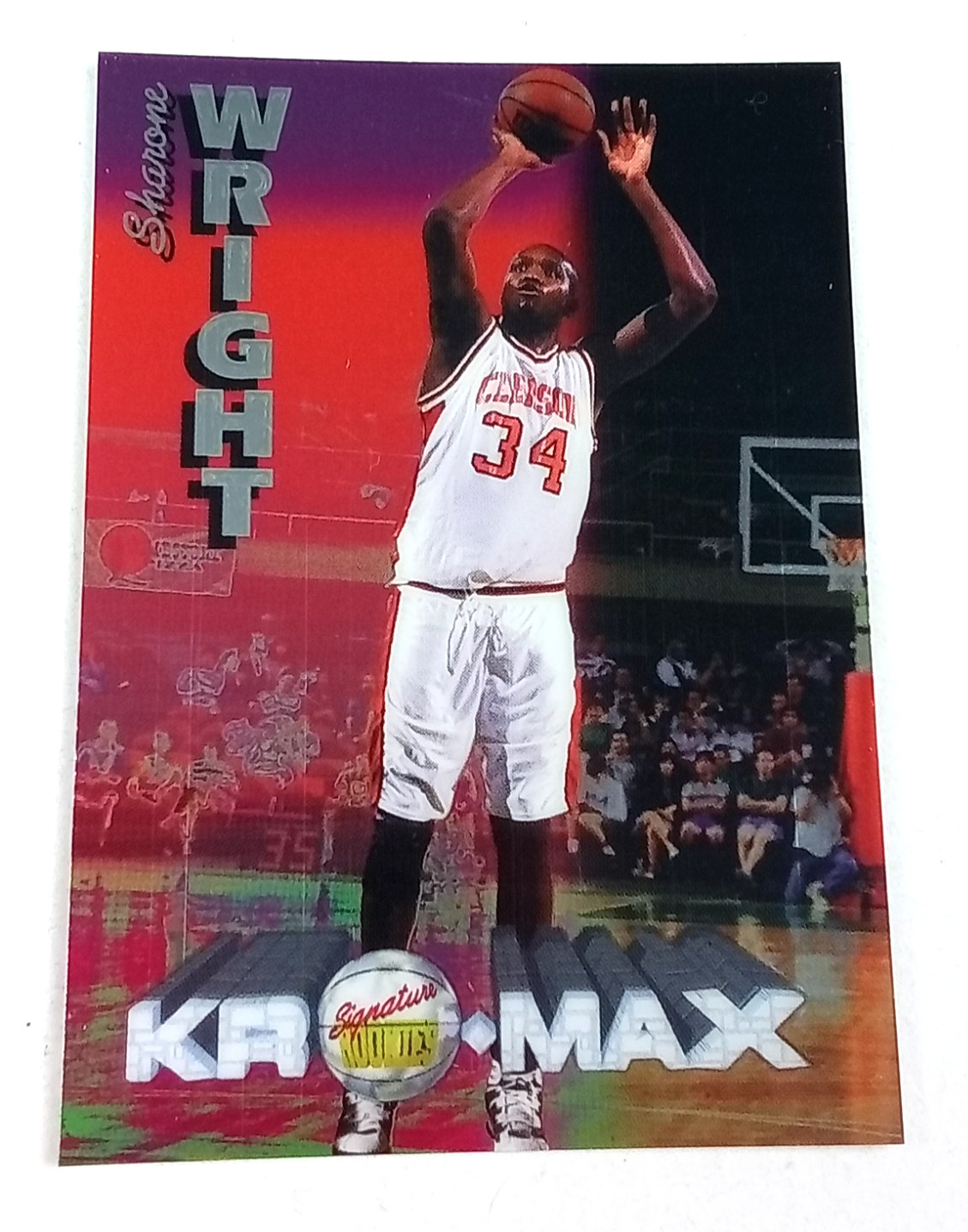 Sharone Wright #3 RC Holo Kro-Max Signature Rookies Card 1995