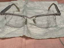Vintage Cat Eye Frames 1/10 12k Gold Gf Eyeglasses Ornate Silver Aluminum