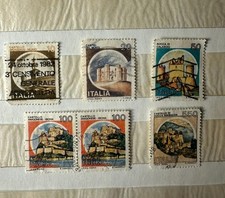 Francobolli castelli D'Italia