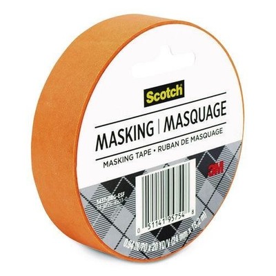 Scotch Expressions Masking Tape, 3'' Core, 0.94'' x 20 yds, Tangerine