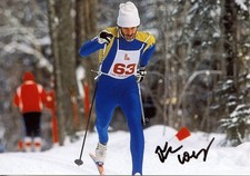 Legenda narciarstwa biegowego Thomas Wassberg oryginalny autograf Szwecja zwycięzca olimpiady