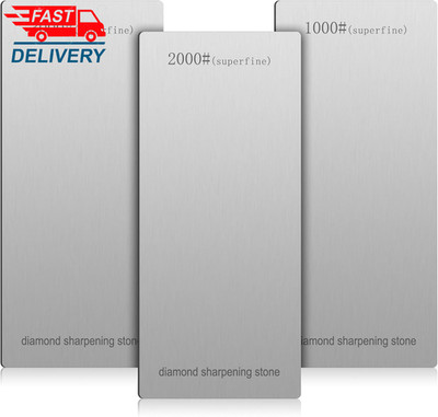 3 Pieces Diamond Sharpening Stone Diamond Sharpener Plate Honing Whetstone   