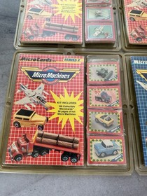 8 Vintage 1989 Galoob Micro Machines Micro Cards and book Series 1 + 2 New