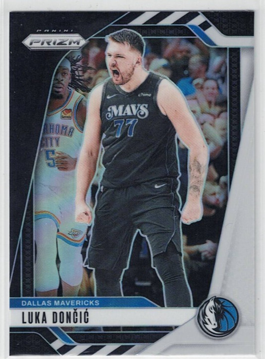 2024-25 Panini Prizm Luka Doncic #89 Black & White Prizm SP - Dallas Mavericks