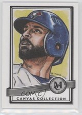 2016 Topps Museum Collection Canvas Jose Bautista by Brian Kong #CC-15 p2f