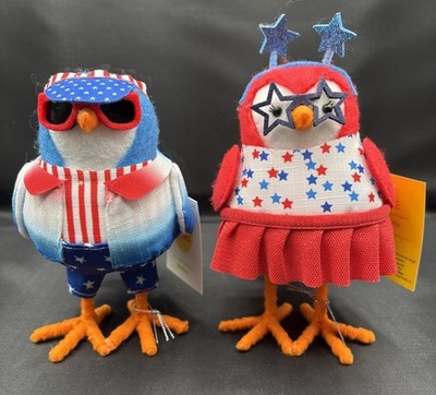 Target 2024 Summer Sun Squad Patriotic Fabric Spritz Birds Bubba & Starla Bird