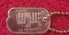 New ListingVintage 1960's HASBRO GI Joe DOG TAG & BEAD CHAIN 100% Original Nice Condition!