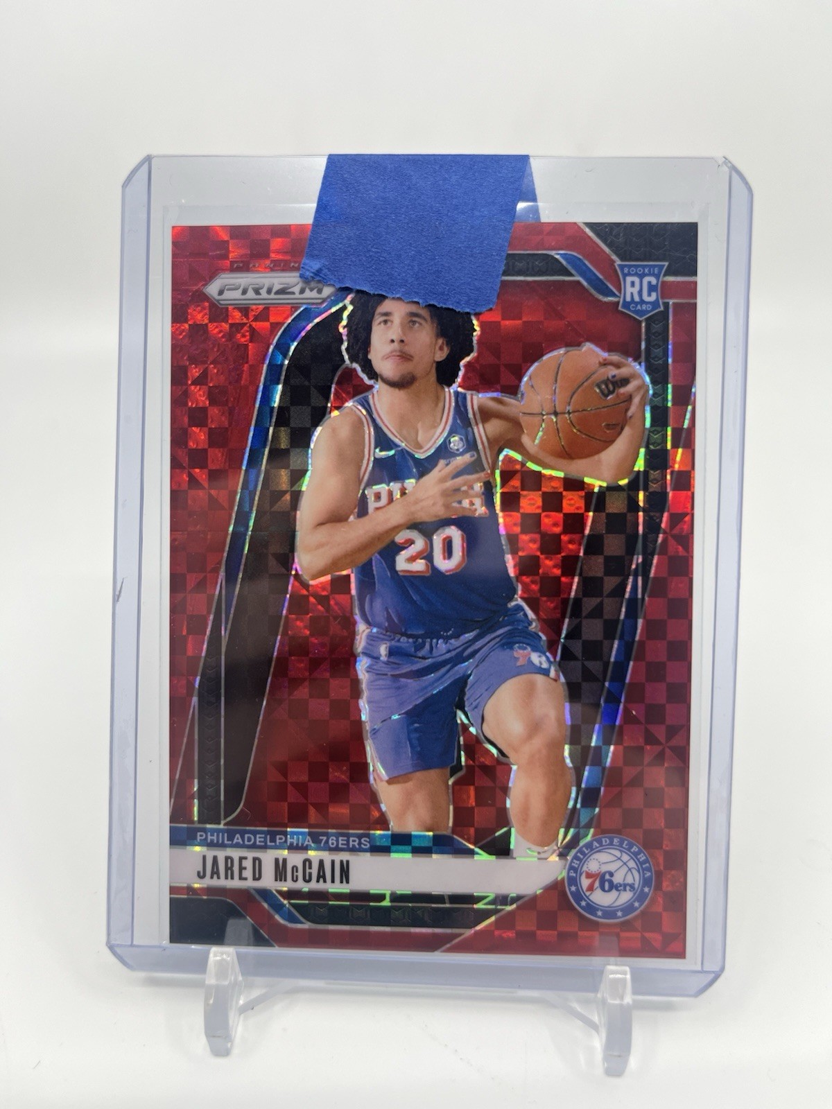 2024-25 Panini Prizm - Jared McCain #222 Red Power /75 (RC) Rookie