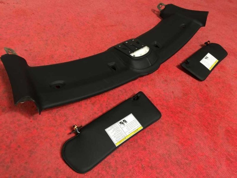 2014 Ferrari 458 F1 COUPE Over Head Console w Left Right Sun Visors & Mount Trim