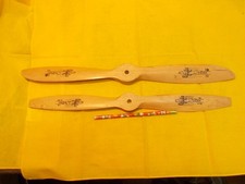 Lot of 2 RC AIRPLANE WOOD PROPELLORS J Z ZINGER 18" 6-10 and 20" 10