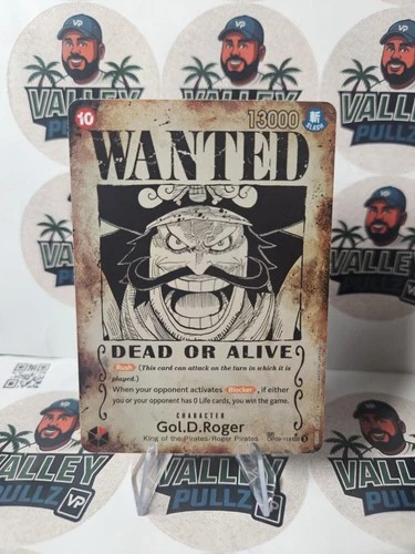 Gol D Roger Wanted Poster Alt Art One Piece TCG English OP09-118 SP SEC