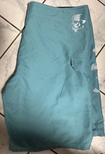 Salt Life Talla 40 SLX-QD Verde azulado Board Shorts Traje de baño Bañador Tiffany Para hombres - Imagen 2 de 5