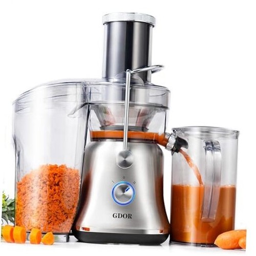 1300W Powerful Juicer with Larger 3.4" Feed Chute, Titanium Enhanced Cutting