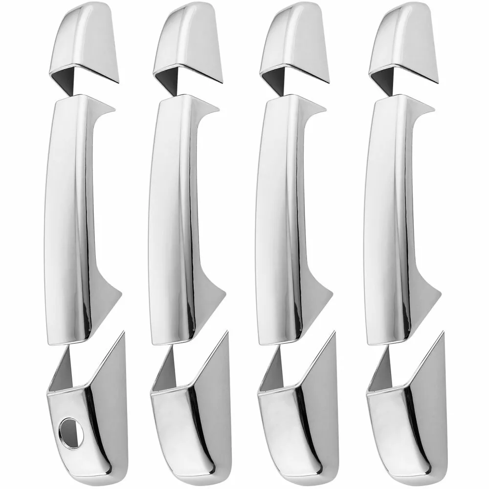 Xiaonaus 4 Manijas Cromadas Para Puerta Exterior De
