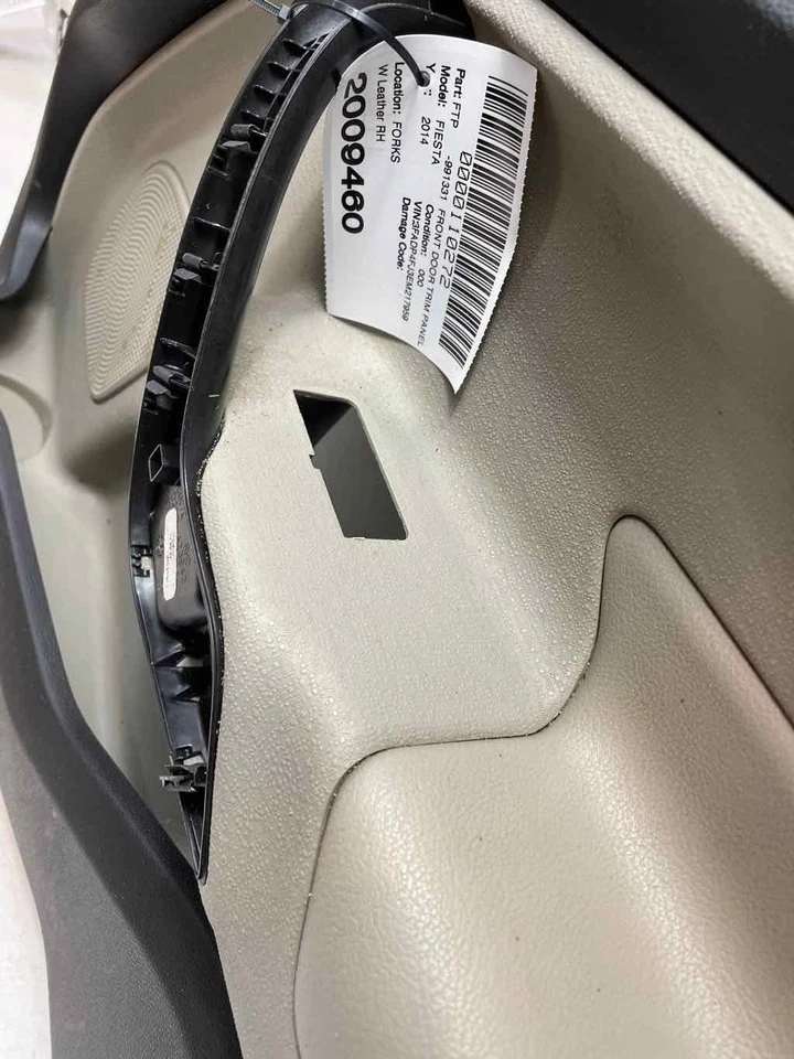 Panel de moldura de puerta de pasajero delantero Rh con cuero OE para Ford Fiesta 2014-2019 Foto 4 de 4