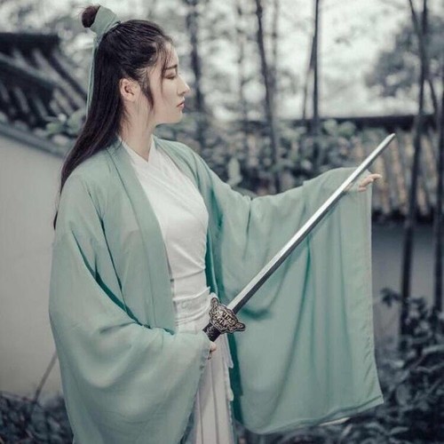 WeiJin Hanfu Dress Ancient Chinese Dancing Fairy Classic GuZheng Performance - Bild 5 von 25