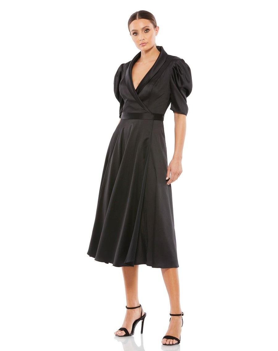 ieena for mac duggal black dress by Size 16 Satin Lapel Puff Sleeve $358 length skirt sa_atg-icons Women's Strapless Floral Textured Size:7W x 5H (ft)