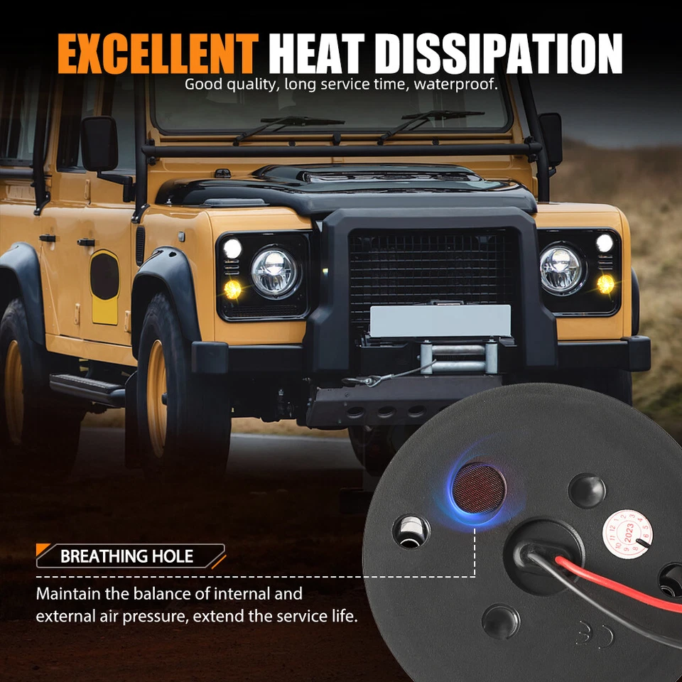 10PCS Complete LED Light Upgrade Kit Lamp For Land Rover Defender 1990-2016 2015 - Image 3 of 4