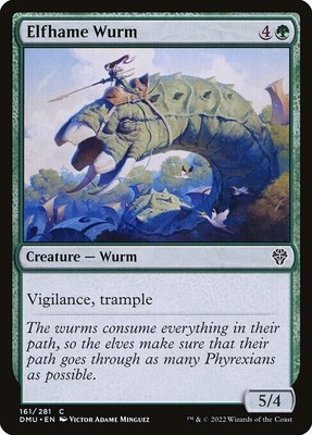 MTG C REGULAR DMU: DOMINARIA UNITED NM - ELFHAME WURM 161/281