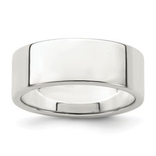 Sterling Silver 7mm Flat Band Ring