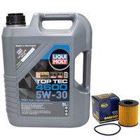 MotoröL Set 5W-30 5 Liter + ÖLfilter SH 4035 P FüR CitroëN Xsara Picasso