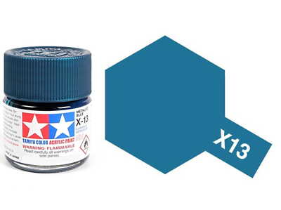 Tamiya Acrylic Paint 81013 X-13 Metallic Blue 23ml [GLOSS]