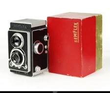 Camera France 6x6 TLR Semflex Black Chrom With Lens Berthiot 4,5/75mm Mint Box