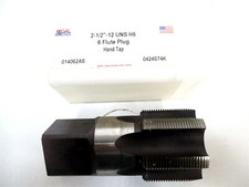 Regal 014062AS 2-1/2"-12 UNS H6 6-Flute Plug Chamfer RH HSS Standard Hand Tap