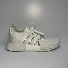 white nmds with rose gold