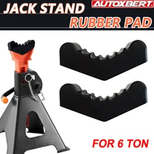 x2 6Ton Axle Jack Pad Jack Stand Pad Adapter Frame Rail Lifting Protector Rubber
