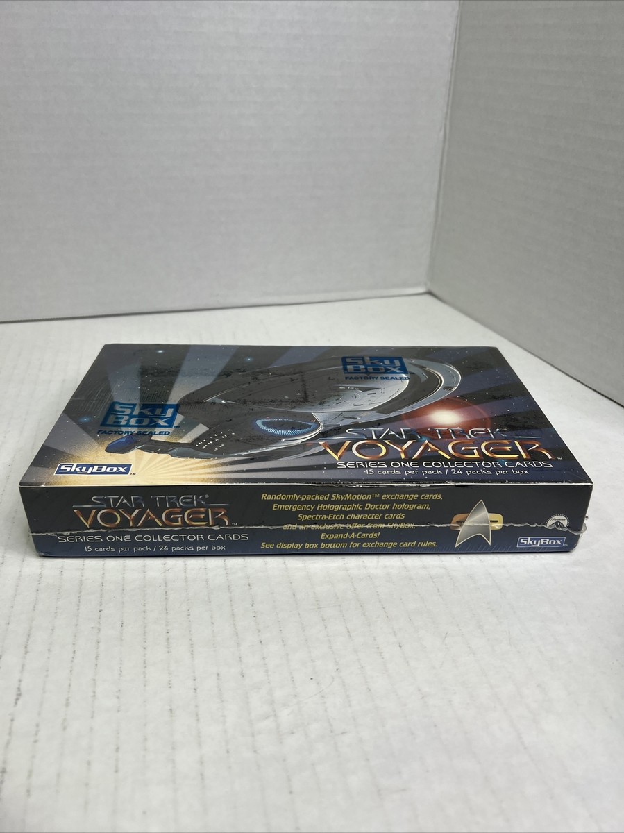 1995 Skybox Star Trek Card Voyager Series 1 Wax Pack Box FACTORY