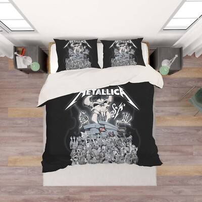 3D Bullhead People Illustration Quilt Cover Set Bedding Sets Pillowcases Queen