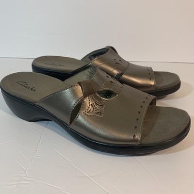 clarks slide sandals womens