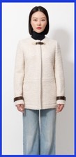 Chloe Beige Wool Winter Jacket Size Xs